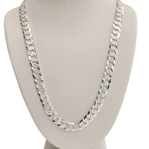 925 Sterling Silver Cuban Curb Chain 6.7mm 24 Inches